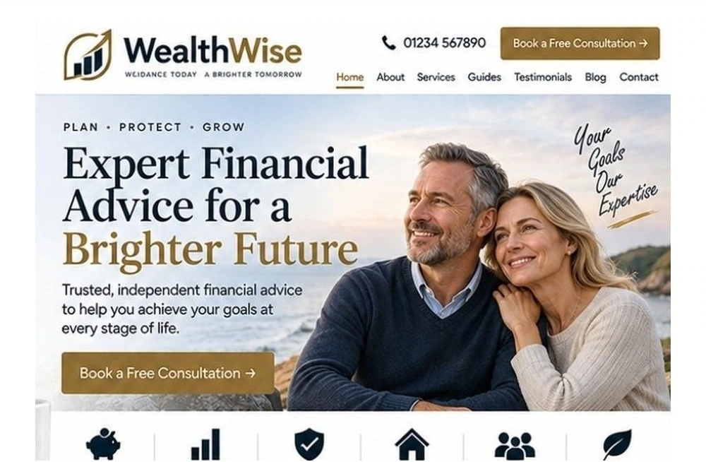 Full Financial Adviser website homepage preview