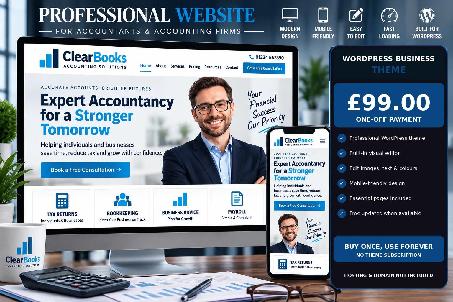 Accountant WordPress theme