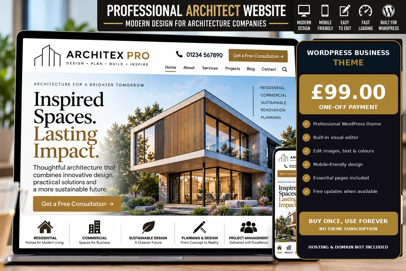 Architect WordPress theme