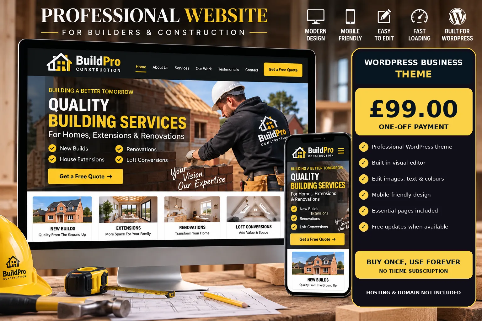 Builder WordPress theme