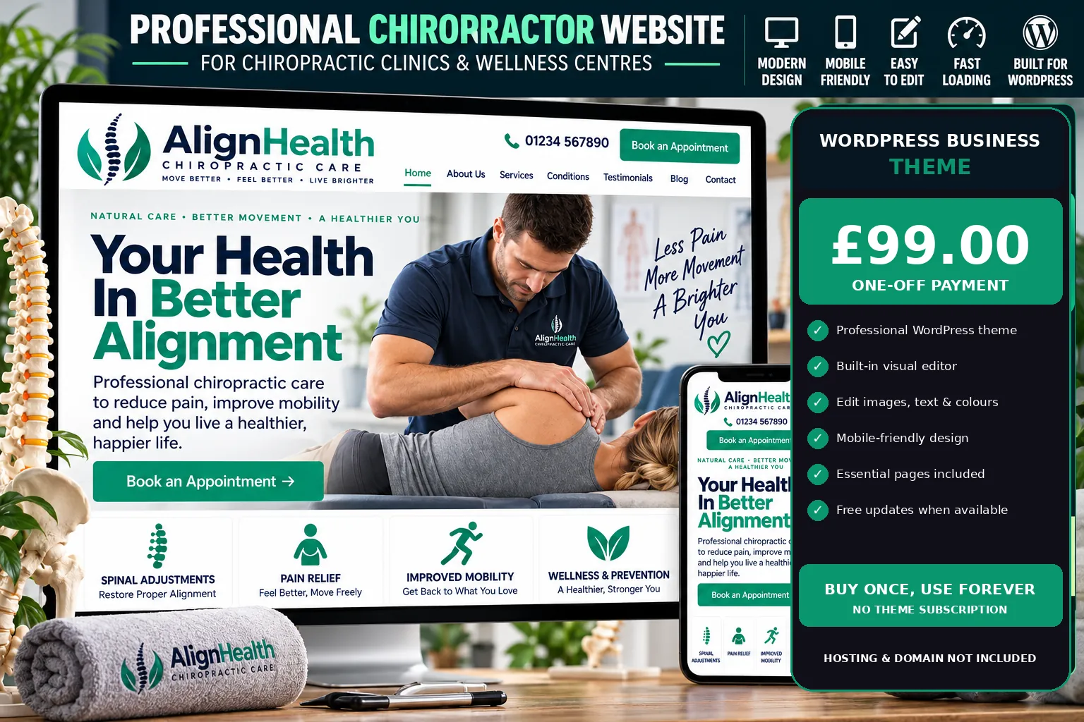 Chiropractor WordPress theme