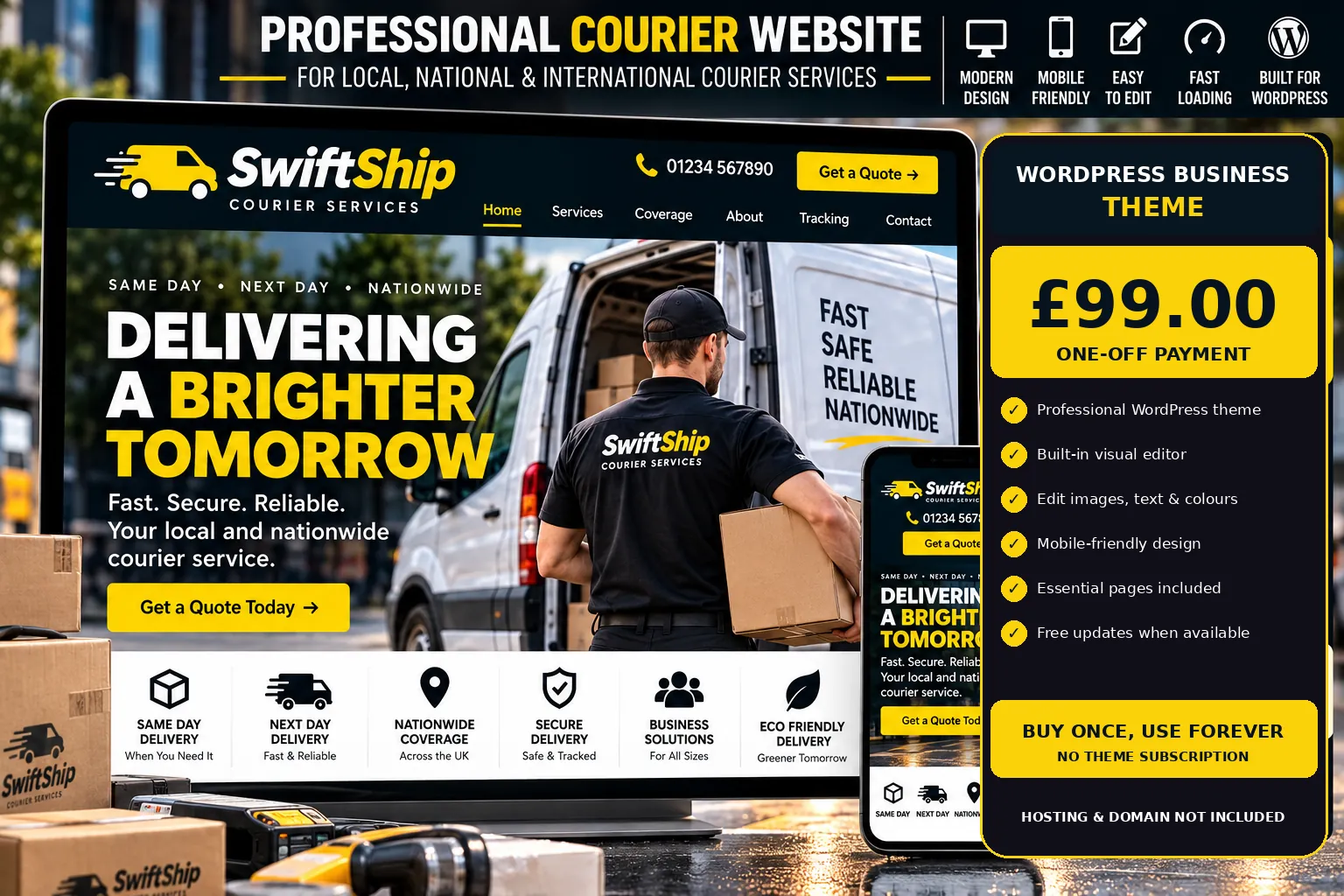 Courier WordPress theme