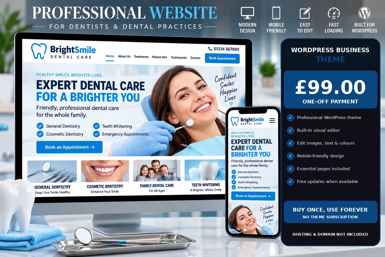 Dentist WordPress theme