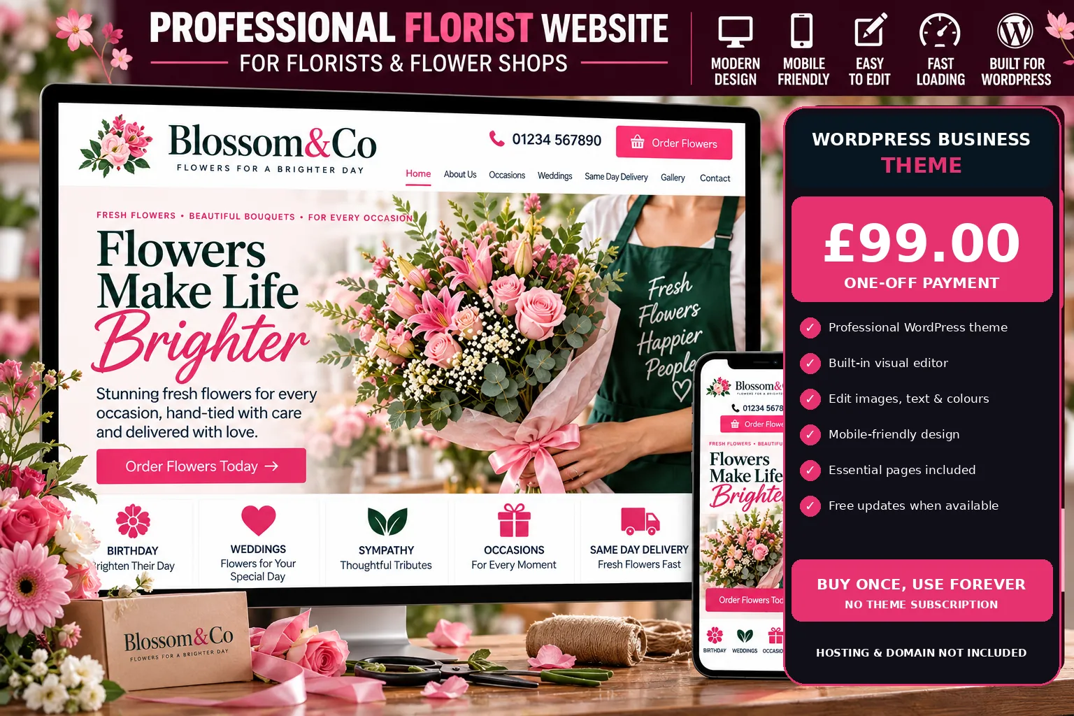 Florist WordPress theme