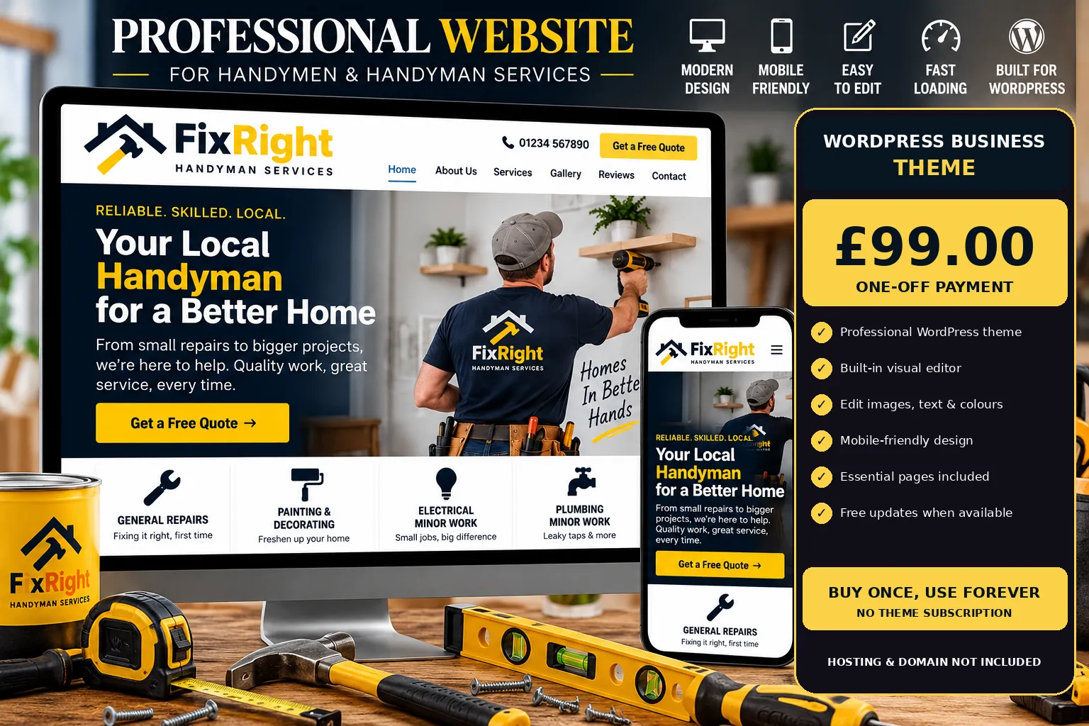 Handyman WordPress theme