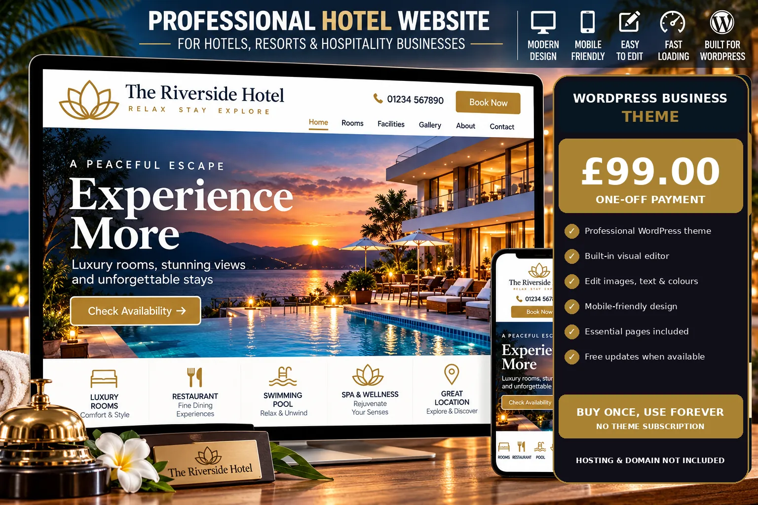 Hotel WordPress theme