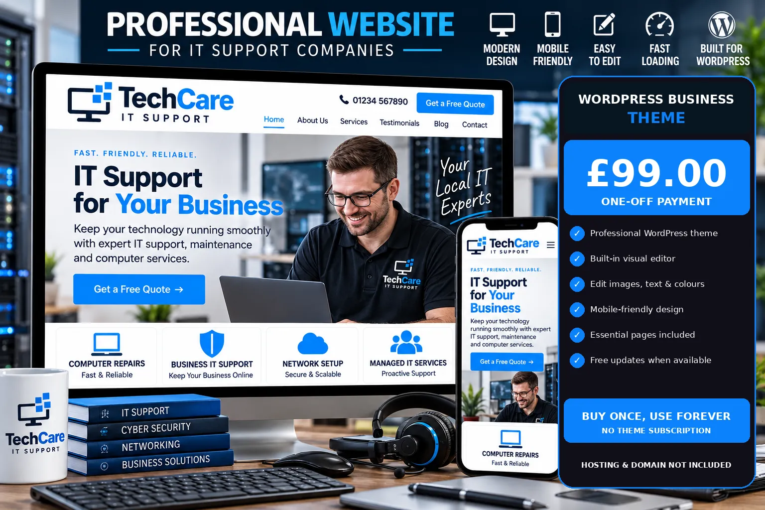 IT Support WordPress theme