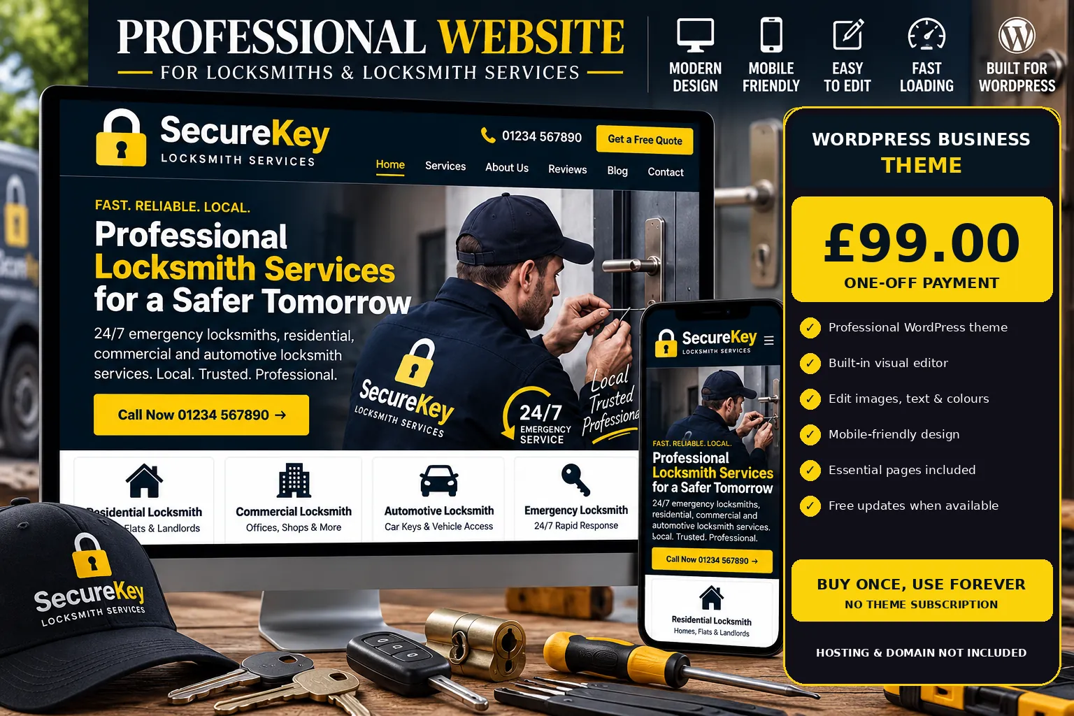 Locksmith WordPress theme