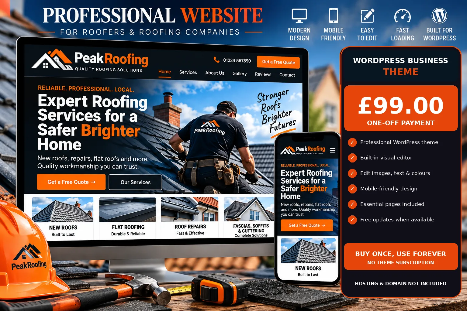 Roofer WordPress theme