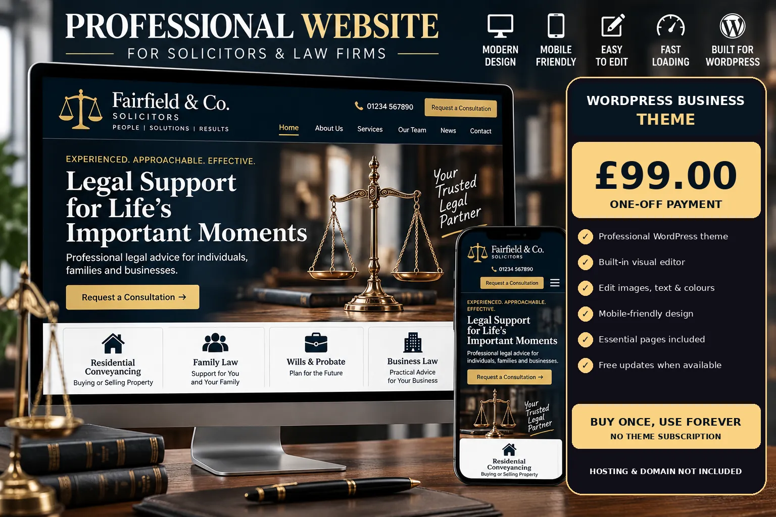 Solicitor WordPress theme