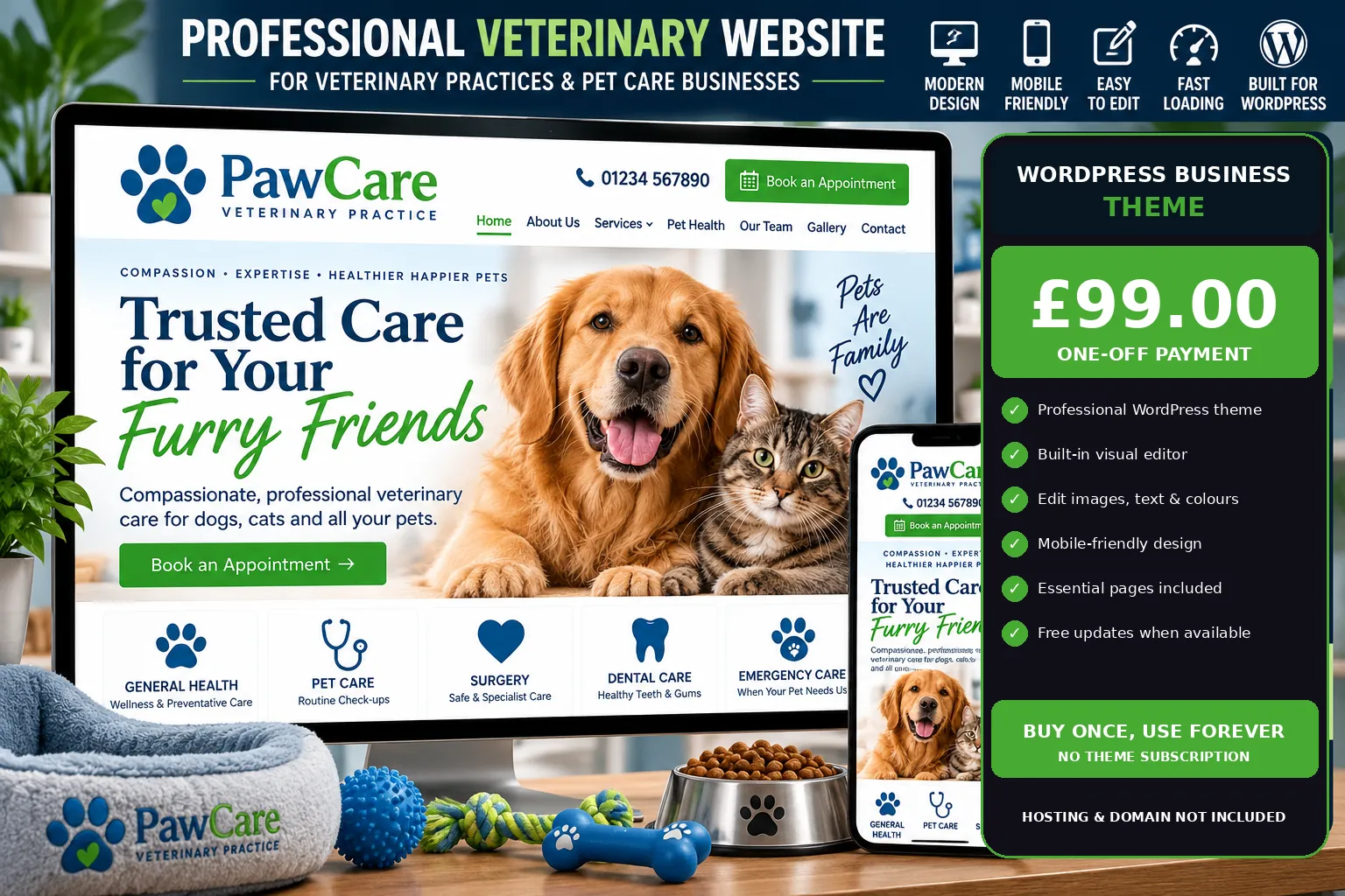 Veterinary WordPress theme