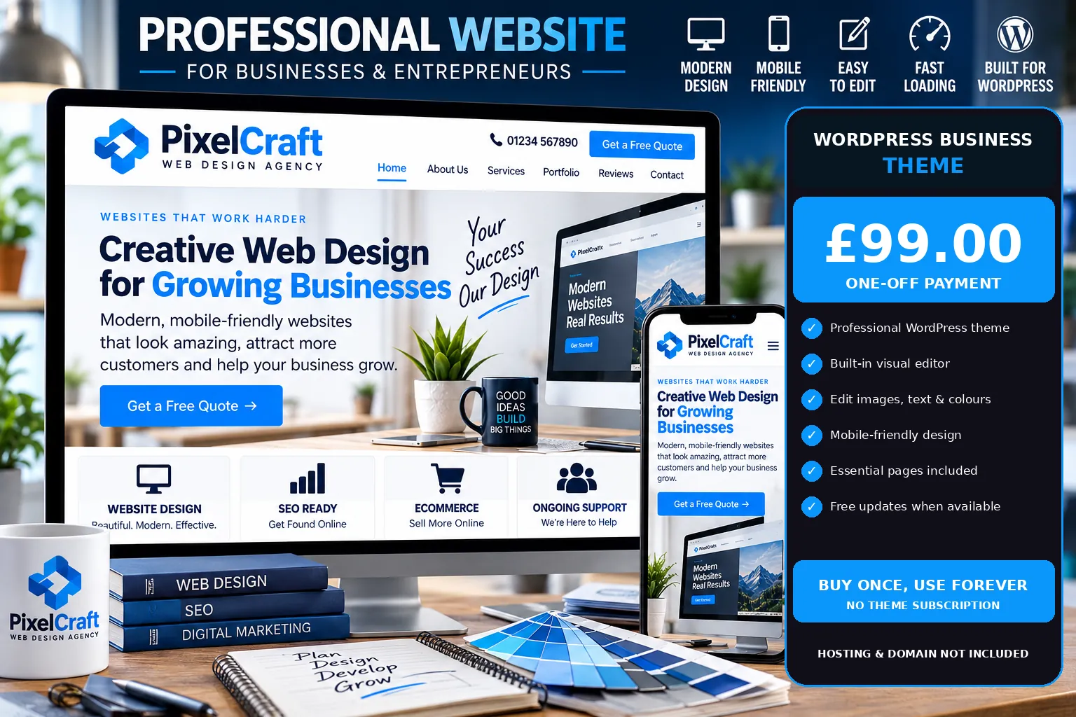 Web Design WordPress theme